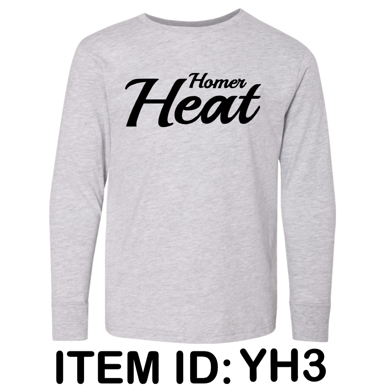 $23 LAT - Youth Fine Jersey Long Sleeve Tee - 6201  Color Shown:  Heather 
  Spec Sheet  📏