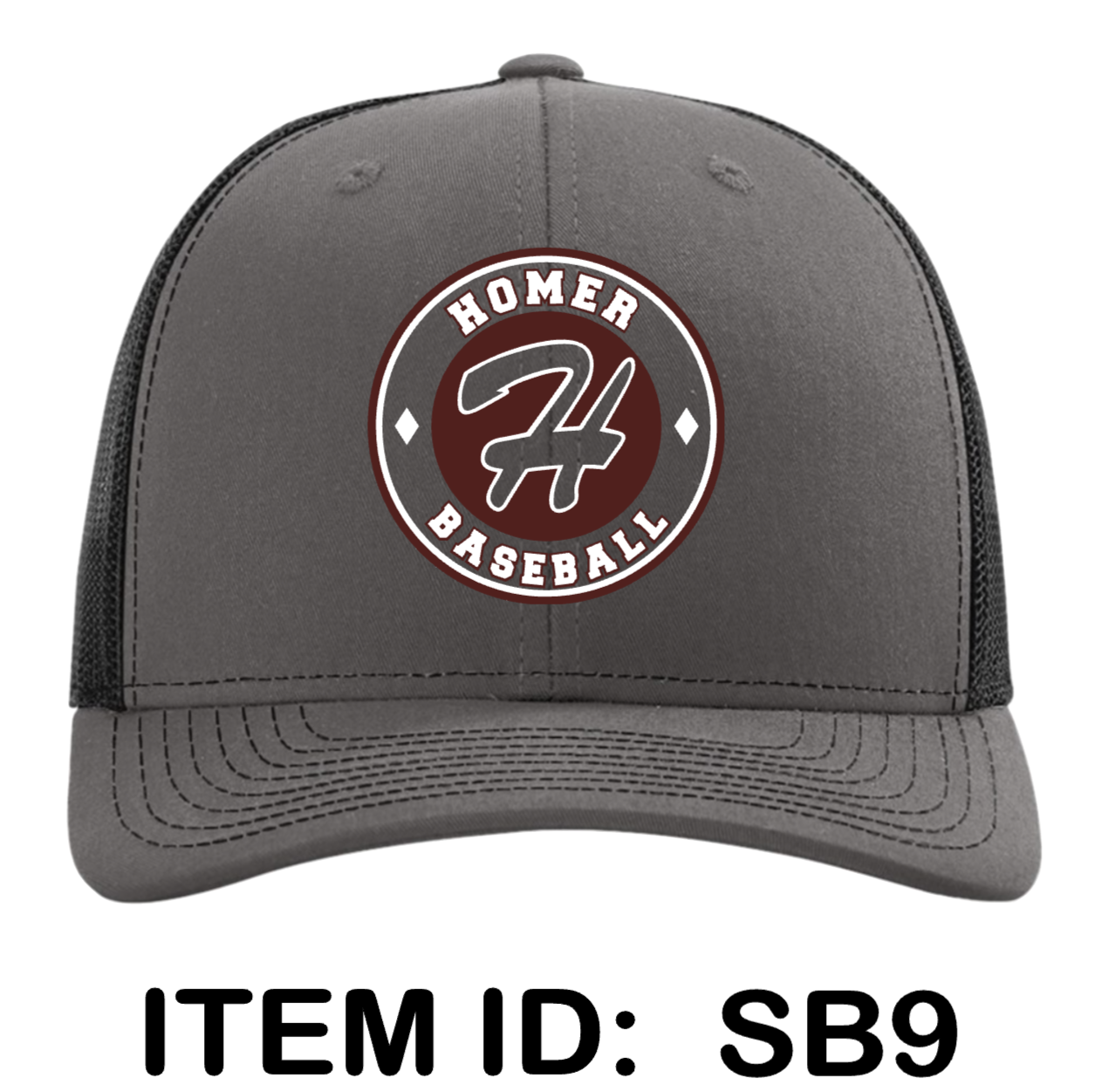 $25 Richardson - Snapback Trucker Cap - 112 Color Shown:  Charcoal/Black 
  Spec Sheet  📏