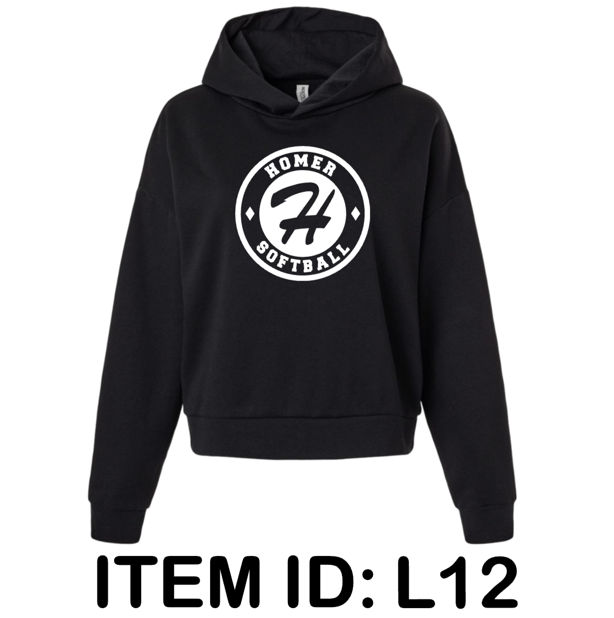 $46 Independent Trading Company - Women's California Wave Wash Sunday Hooded Sweatshirt - PRM2600 Color Shown:  Black 
  Spec Sheet  📏
