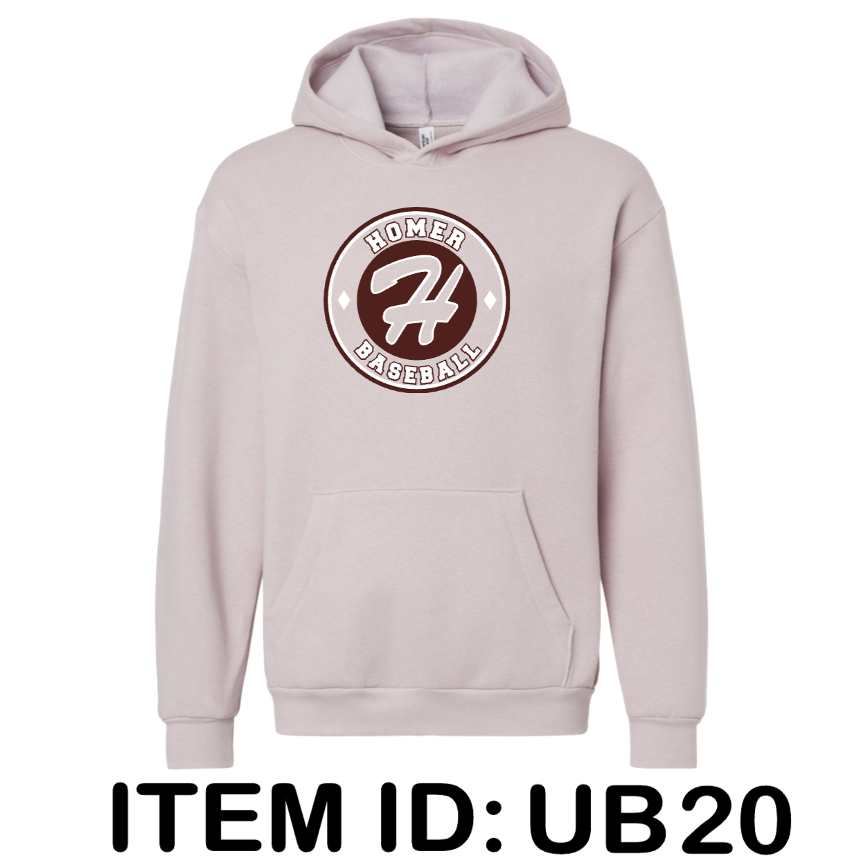 $43 American Apparel - Unisex ReFlex Fleece Hoodie Sweatshirt - RF498 Color Shown:  Blush 
  Spec Sheet  📏
