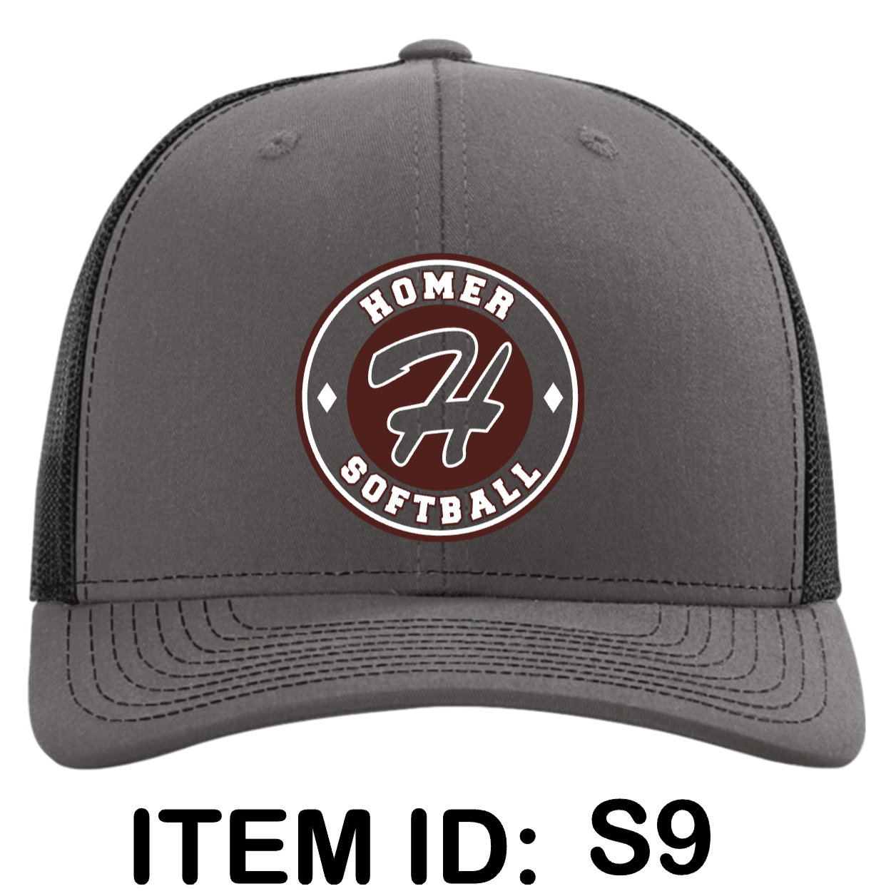 $25 Richardson - Snapback Trucker Cap - 112 Color Shown:  Charcoal/Black 
  Spec Sheet  📏