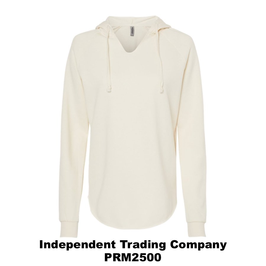 $44 Women’s Lightweight California Wave Wash Hooded Sweatshirt🌟 Color Shown:  Bone 
  Spec Sheet  📏