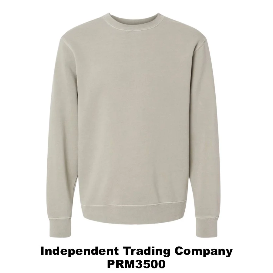 $40 Unisex Midweight Pigment-Dyed Crewneck Sweatshirt🌟 Color Shown:  Pigment Ivory 
  Spec Sheet  📏