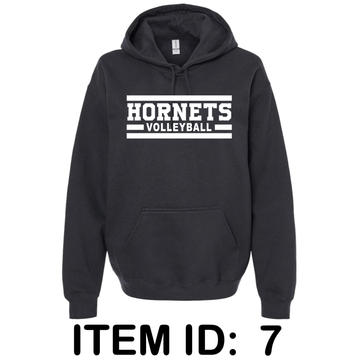 $43. Gildan - Softstyle Midweight Hooded Sweatshirt - SF500. Adult, Unisex Fit, Black.