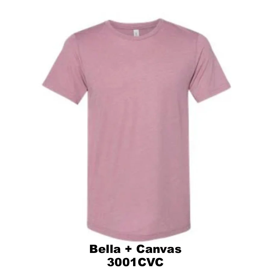 $20 CVC Jersey Tee🌟 Color Shown:  Heather Orchid 
  Spec Sheet  📏