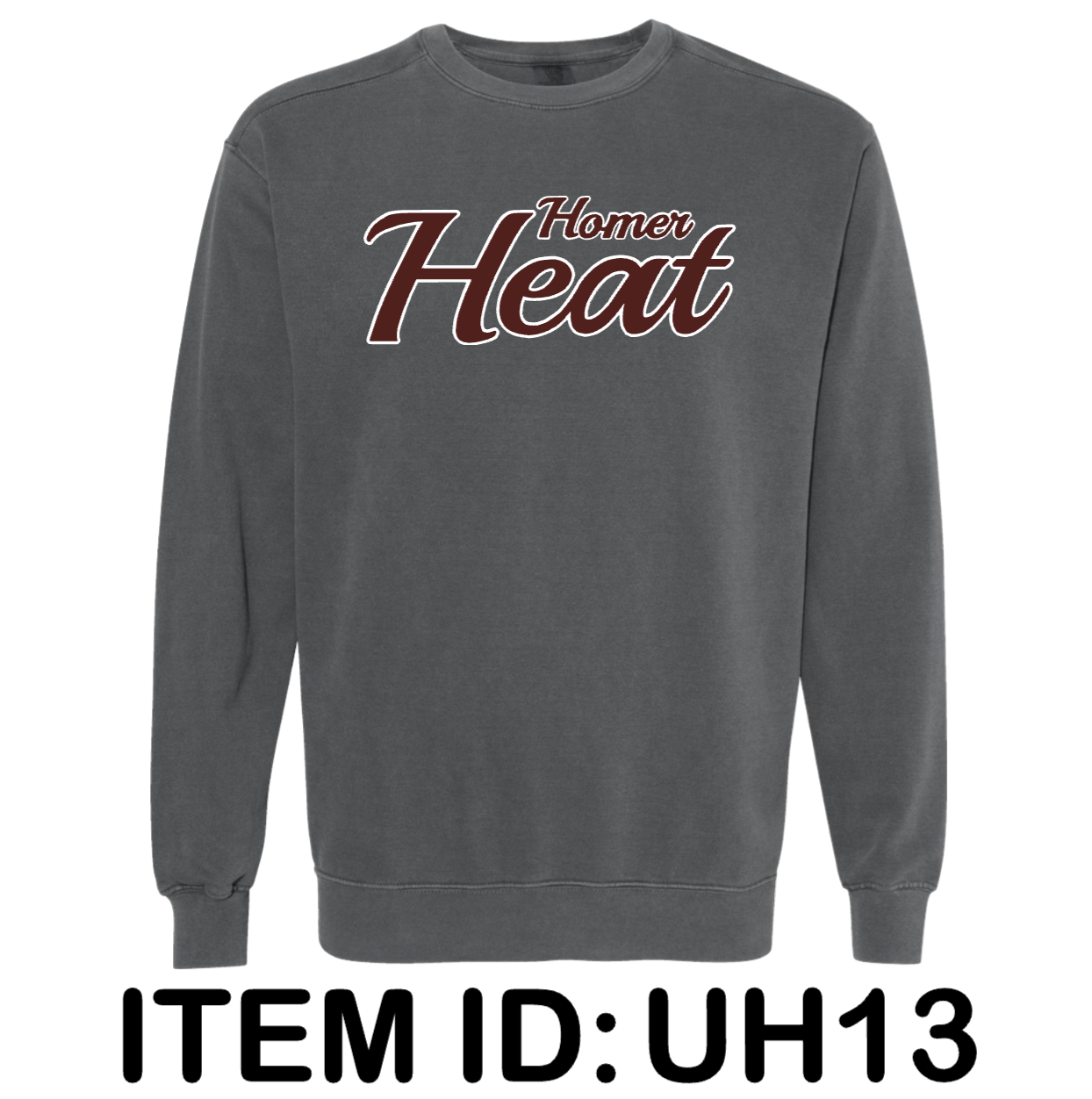 $46 Comfort Colors - Unisex Garment-Dyed Crewneck Sweatshirt - 1566 Color Shown:  Pepper 
  Spec Sheet  📏