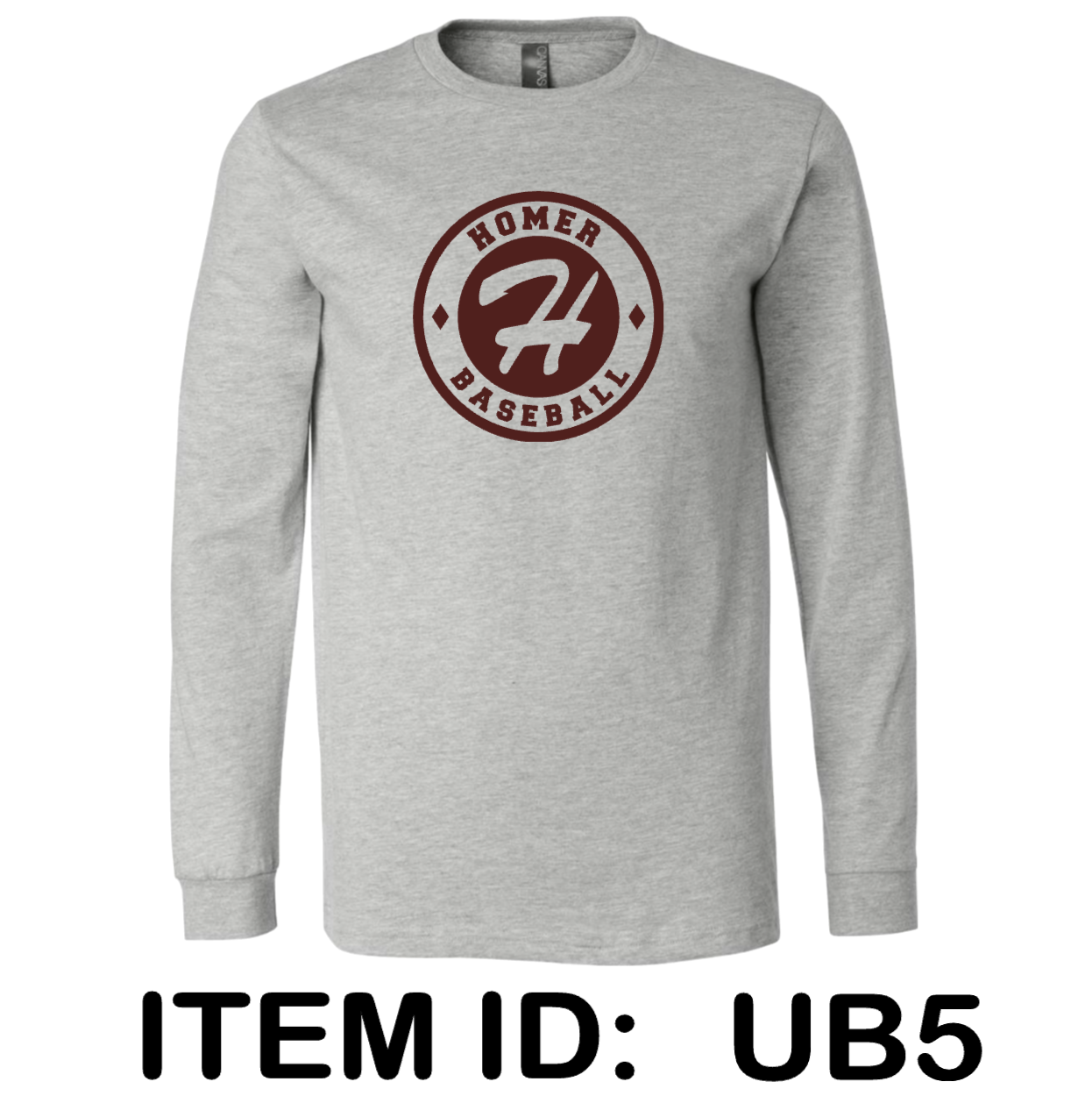 $25  Bella + Canvas - Heather CVC Long Sleeve Tee - 3501CVC Color Shown:  Athletic Heather 
  Spec Sheet  📏