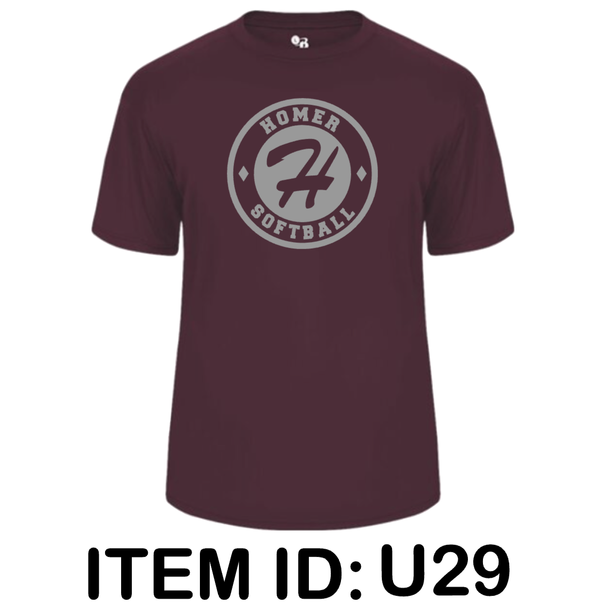 $28 Badger - Men's B-Core Performance Sport Shoulders T-Shirt - 4120 Color Shown: Maroon 
  Spec Sheet  📏