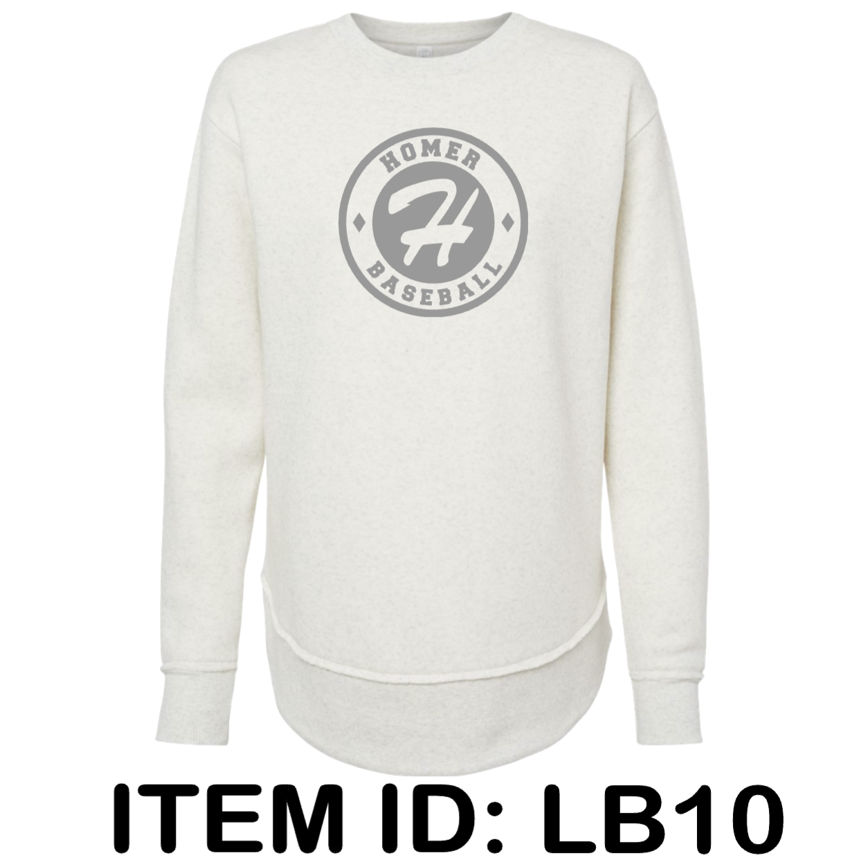 $45 LAT - Women's Weekend Fleece Crewneck Sweatshirt - 3525 Color Shown:  Heather Natural 
  Spec Sheet  📏