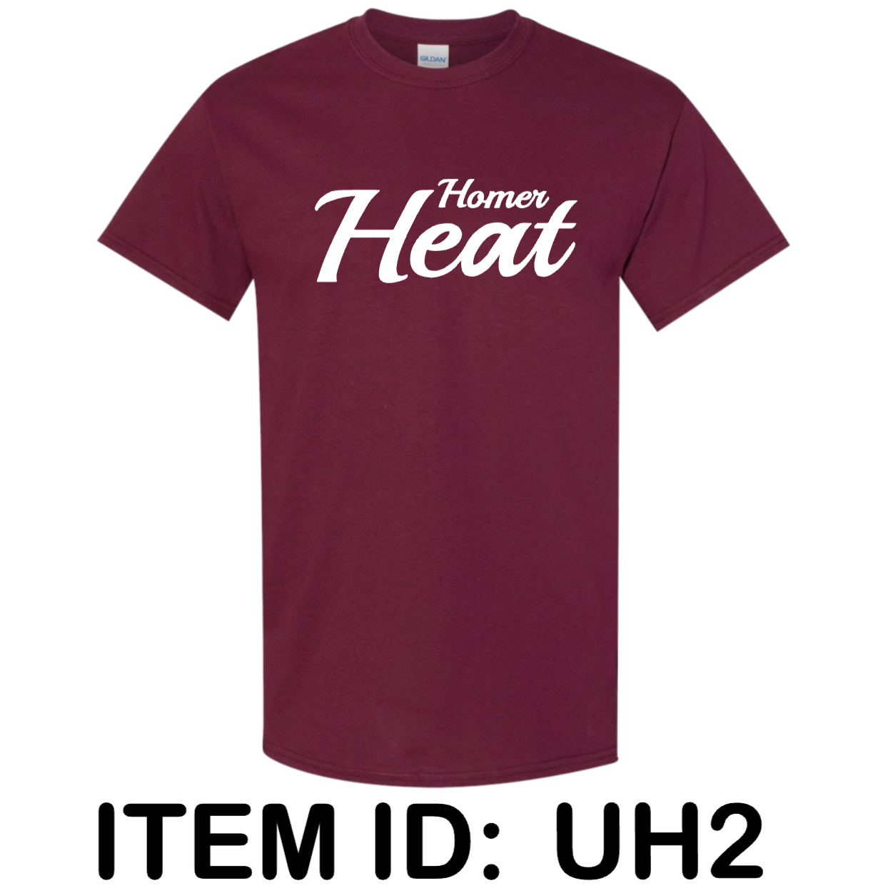 $19  Gildan - Unisex Heavy Cotton™ T-Shirt - 5000 Color Shown:  Maroon 
  Spec Sheet  📏