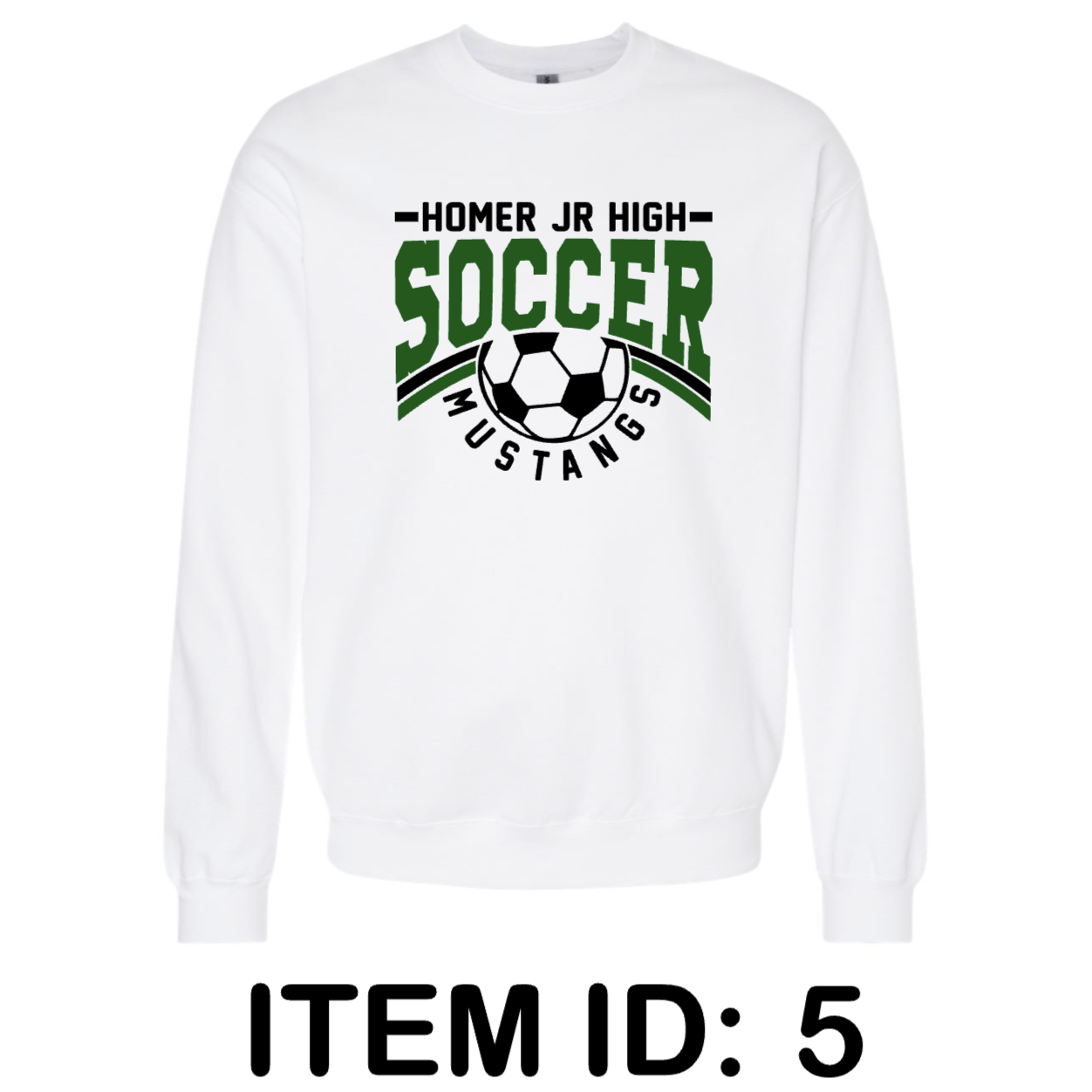 $36 Gildan Youth Heavy Blend™ Crewneck Sweatshirt - 18000B Color Shown:  White 
  Spec Sheet  📏