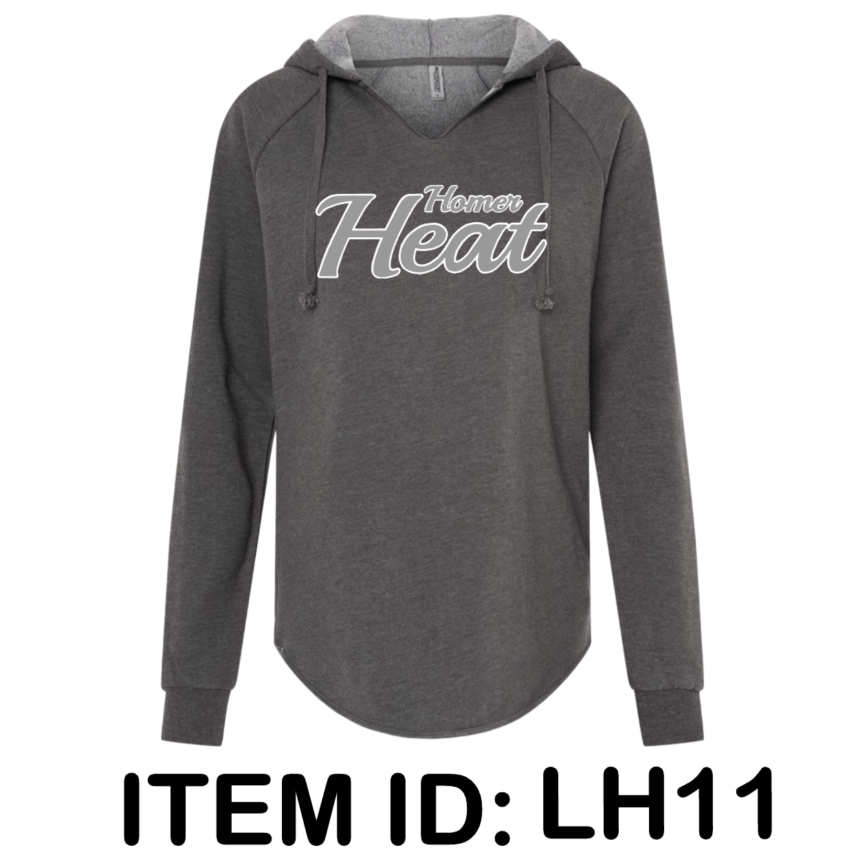 $46  Independent Trading Co. - Women’s Lightweight California Wave Wash Hooded Sweatshirt - PRM2500 Color Shown:  Shadow 
  Spec Sheet  📏