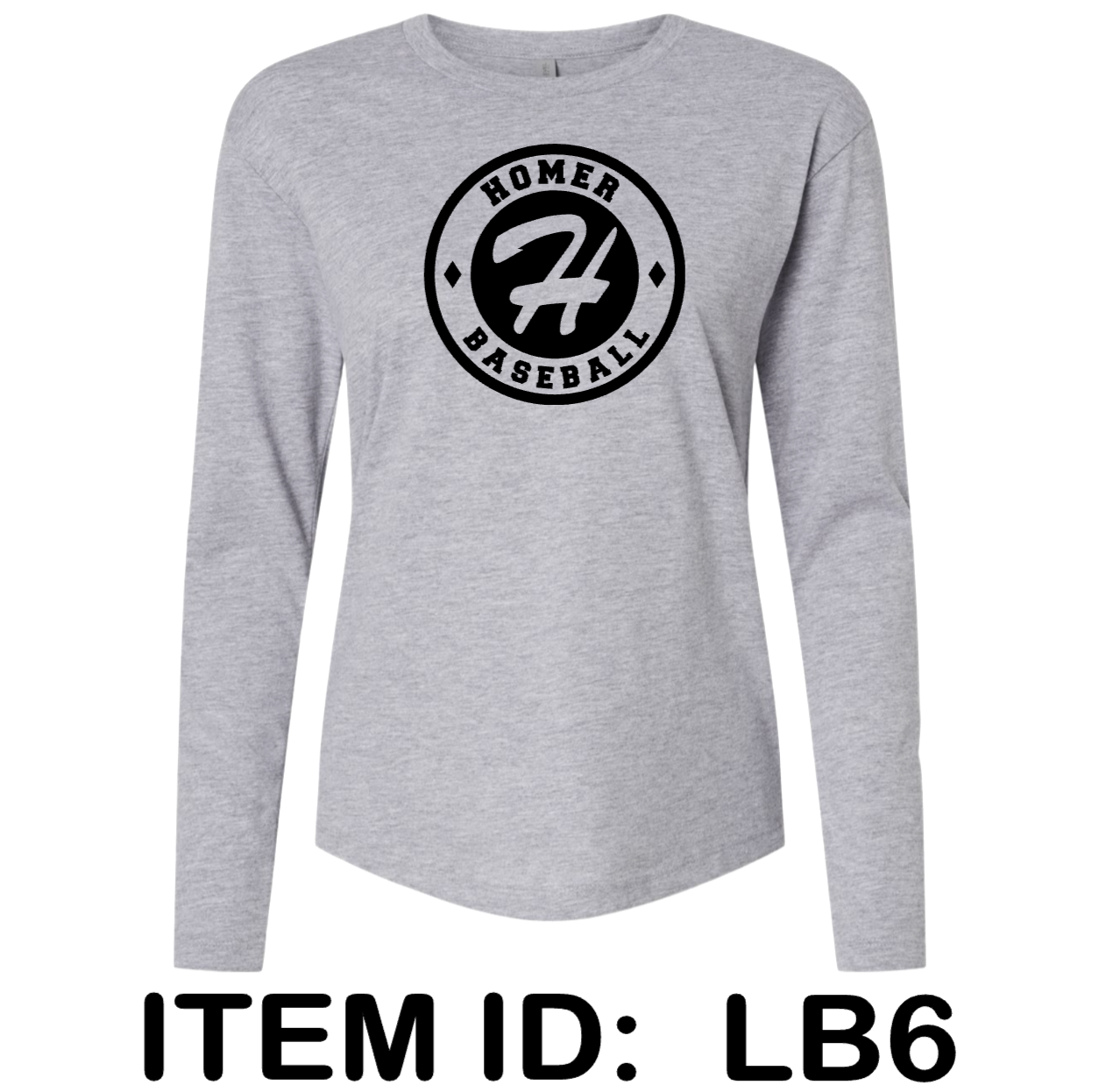 $30 Next Level - Women's Cotton Relaxed Long Sleeve T-Shirt - 3911 Color Shown:  Heather Grey 
  Spec Sheet  📏
