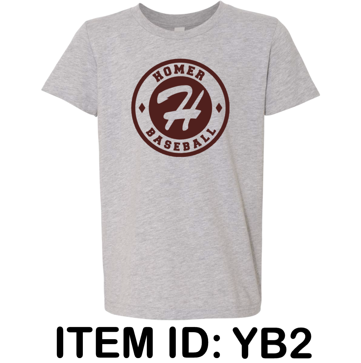 $20  Bella + Canvas - Youth CVC Jersey Tee - 3001YCVC  Color Shown:  Athletic Heather 
  Spec Sheet  📏