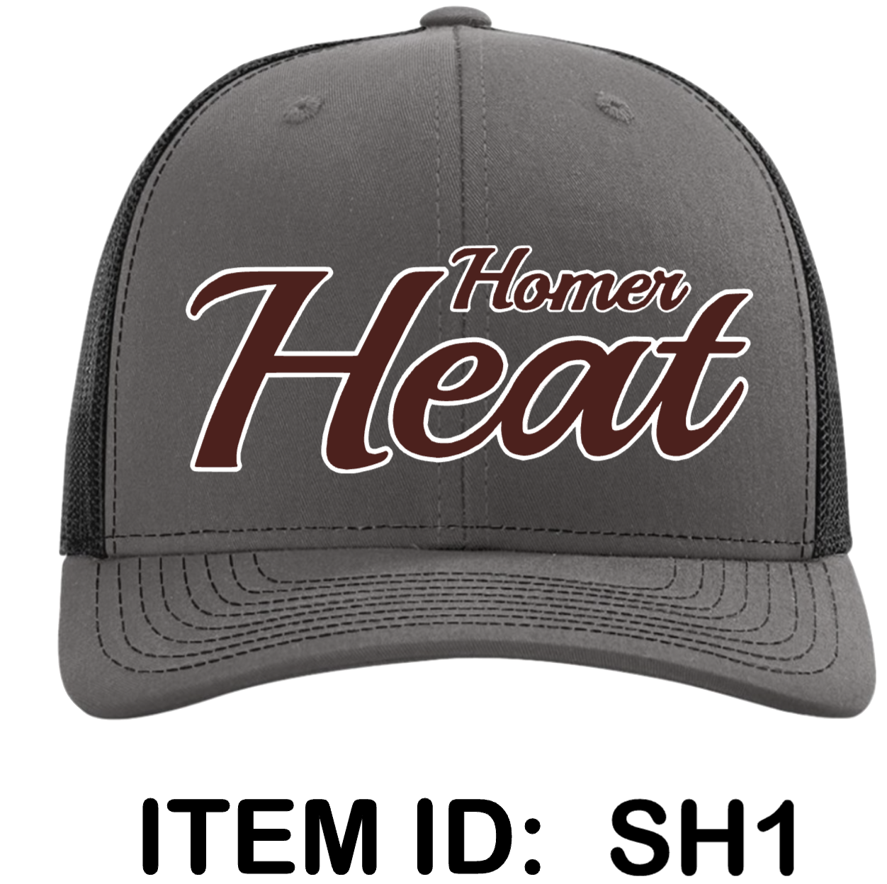 $25 Richardson - Snapback Trucker Cap - 112 Color Shown:  Charcoal/Black 
  Spec Sheet  📏