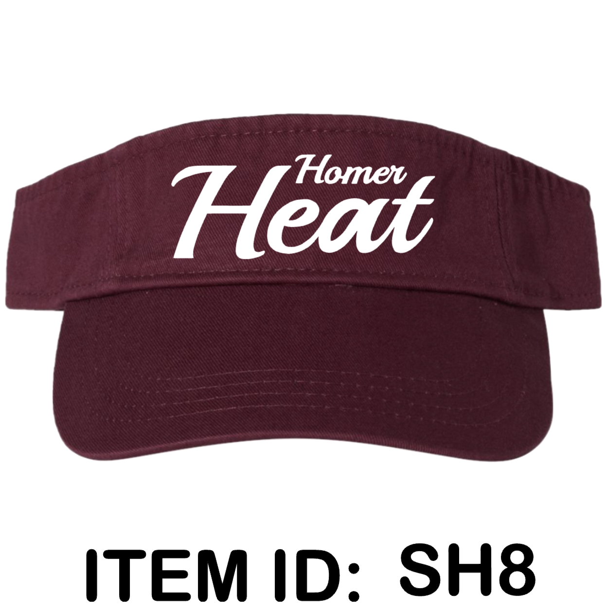 $18 Valucap - Bio-Washed Visor - VC500 Color Shown:  Maroon  
  Spec Sheet  📏