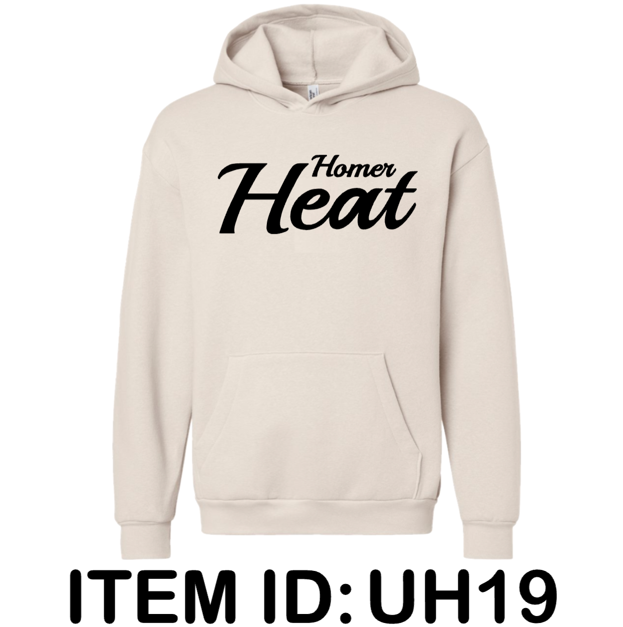 $43 American Apparel - Unisex ReFlex Fleece Hoodie Sweatshirt - RF498 Color Shown:  Bone 
  Spec Sheet  📏