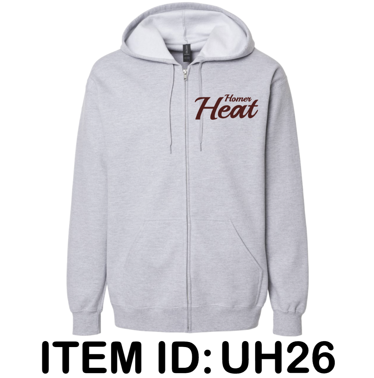 $46 Gildan Unisex Softstyle® Full-Zip Hooded Sweatshirt - SF600 Color Shown: Sport Grey 
  Spec Sheet  📏