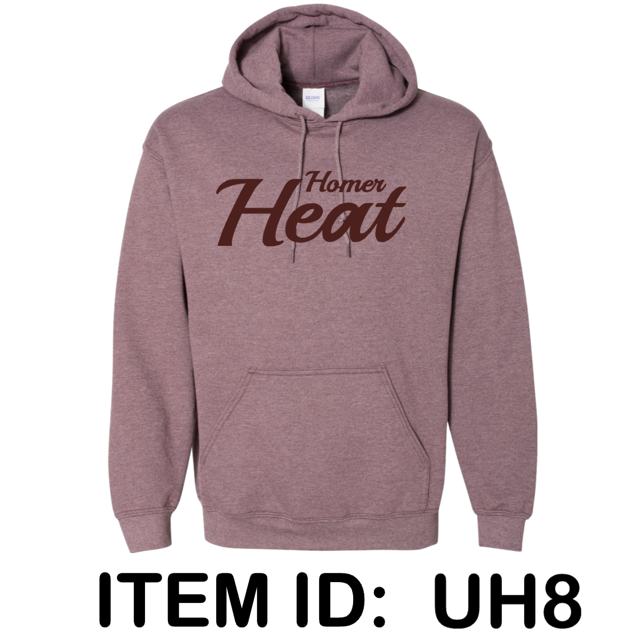 $39 Gildan - Unisex Heavy Blend™ Hooded Sweatshirt - 18500 Color Shown:  Heather Dark Maroon 
  Spec Sheet  📏