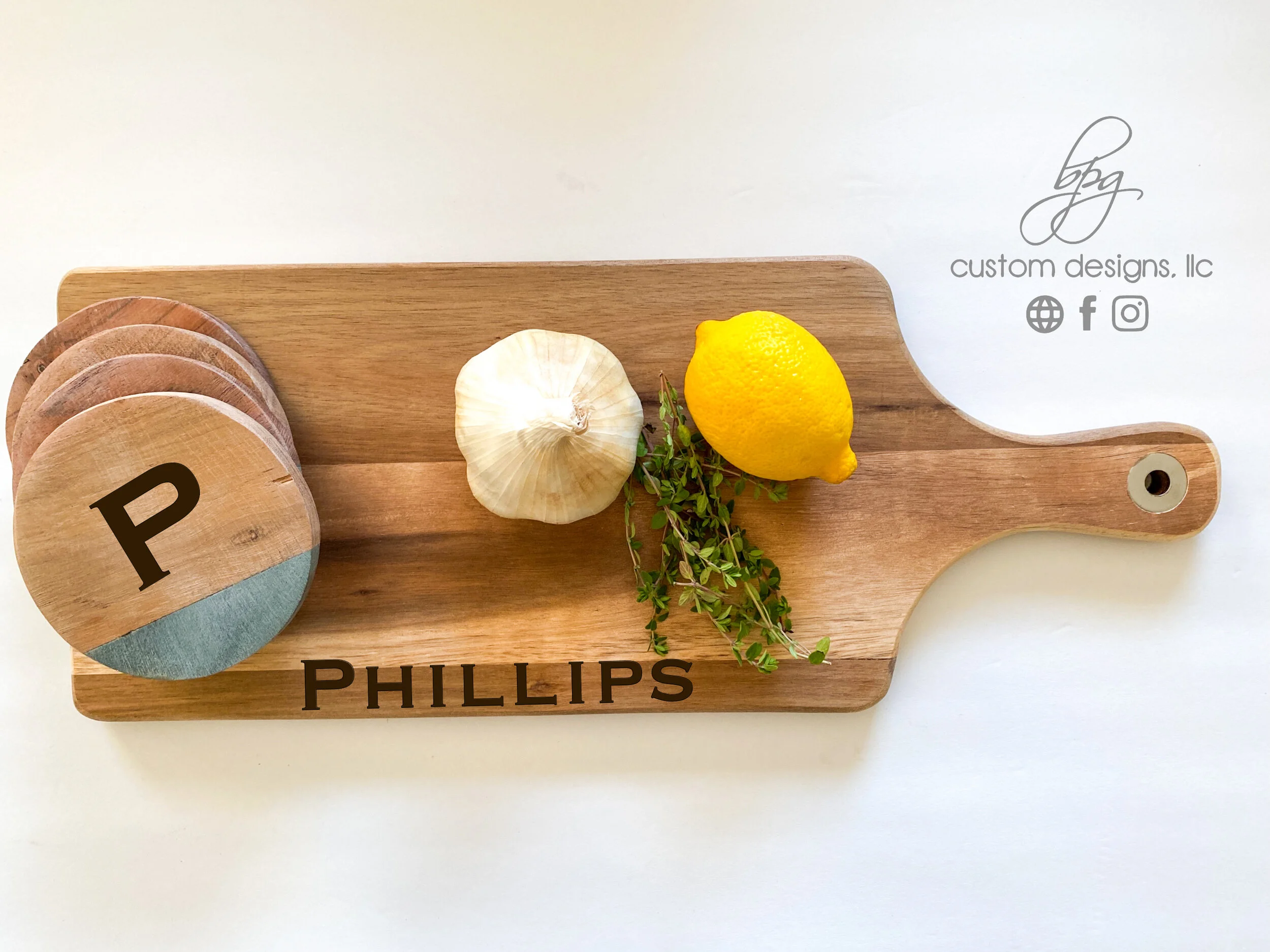 Board with Slate & Wood Coasters.jpg
