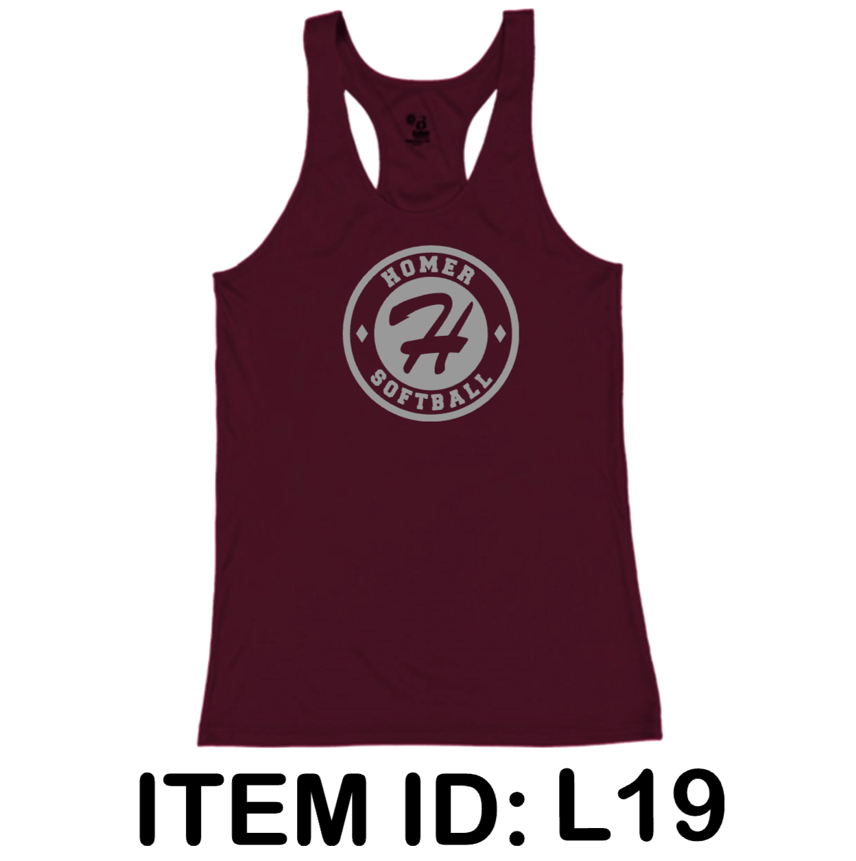 $25 Badger - Women’s B-Core Performance Racerback Tank Top - 4166 Color Shown:  Maroon 
  Spec Sheet  📏