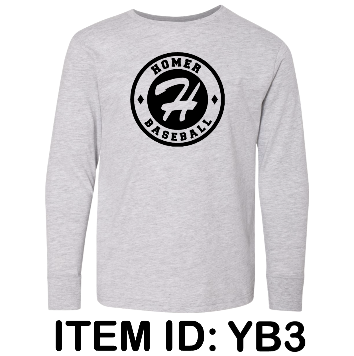 $23 LAT - Youth Fine Jersey Long Sleeve Tee - 6201  Color Shown:  Heather 
  Spec Sheet  📏