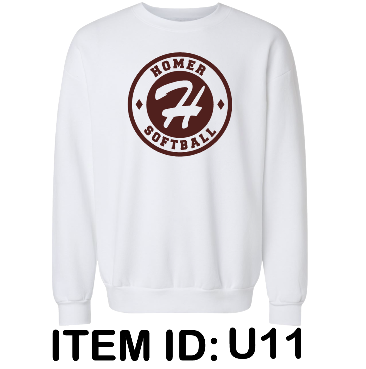 $40 American Apparel - Unisex ReFlex Fleece Crewneck Sweatshirt - RF496 Color Shown:  White 
  Spec Sheet  📏