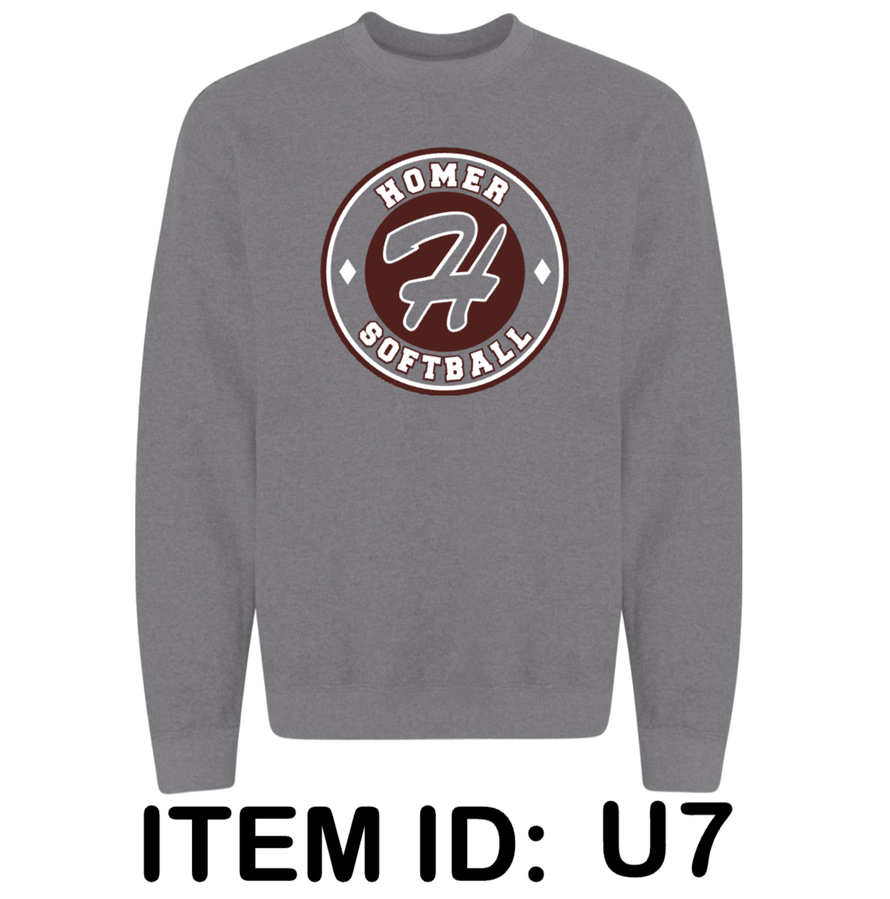 $37 Gildan - Unisex Heavy Blend™ Crewneck Sweatshirt - 18000 Color Shown:  Graphite Heather 
  Spec Sheet  📏