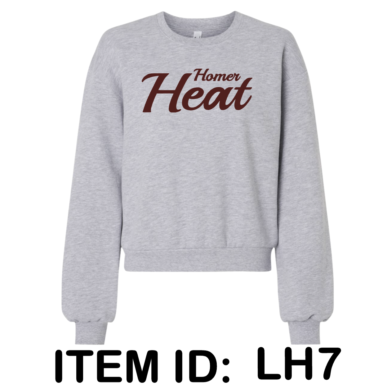 $45 American Apparel - Women's ReFlex Fleece Crewneck Sweatshirt - RF494 Color Shown:  Heather Grey 
  Spec Sheet  📏