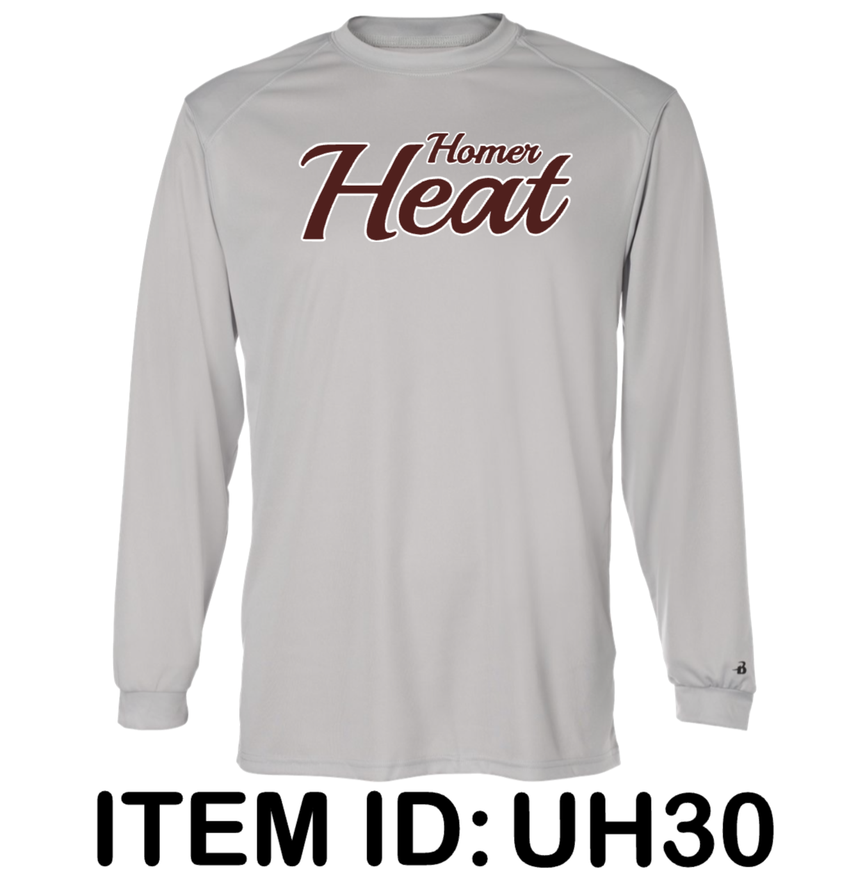 $32 Badger - Unisex B-Core Long Sleeve T-Shirt - 4104 Color Shown: Silver 
  Spec Sheet  📏