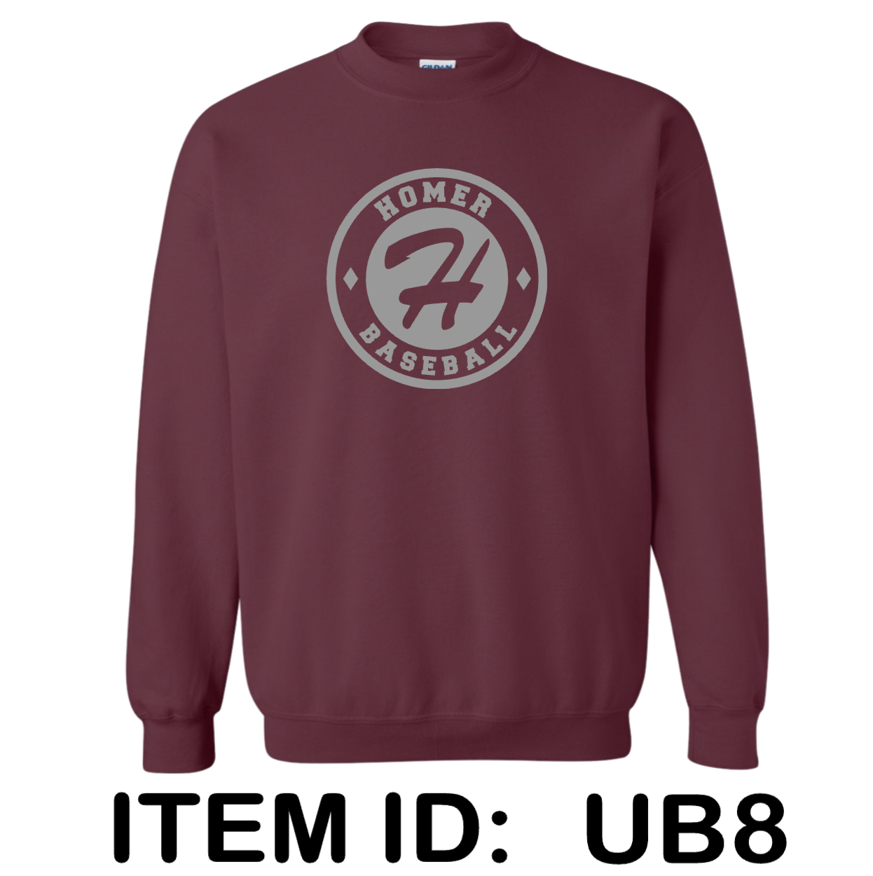 $37 Gildan - Unisex Heavy Blend™ Crewneck Sweatshirt - 18000 Color Shown:  Maroon 
  Spec Sheet  📏