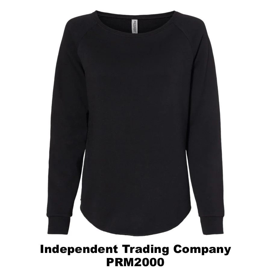 $42 Women's California Wave Wash Crewneck Sweatshirt🌟 Color Shown:  Black 
  Spec Sheet  📏