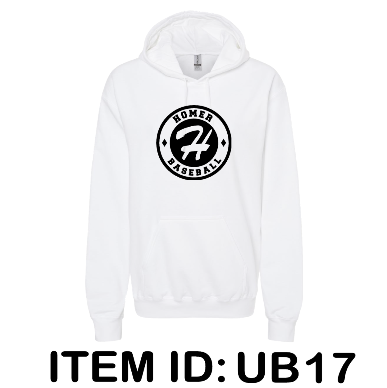 $43 Gildan - Unisex Softstyle® Midweight Hooded Sweatshirt - SF500 Color Shown: White 
  Spec Sheet  📏