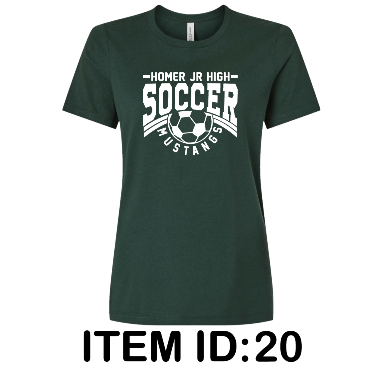 $23 Bella + Canvas - CVC Jersey Tee - 6400 Color Shown:  Forest 
  Spec Sheet  📏