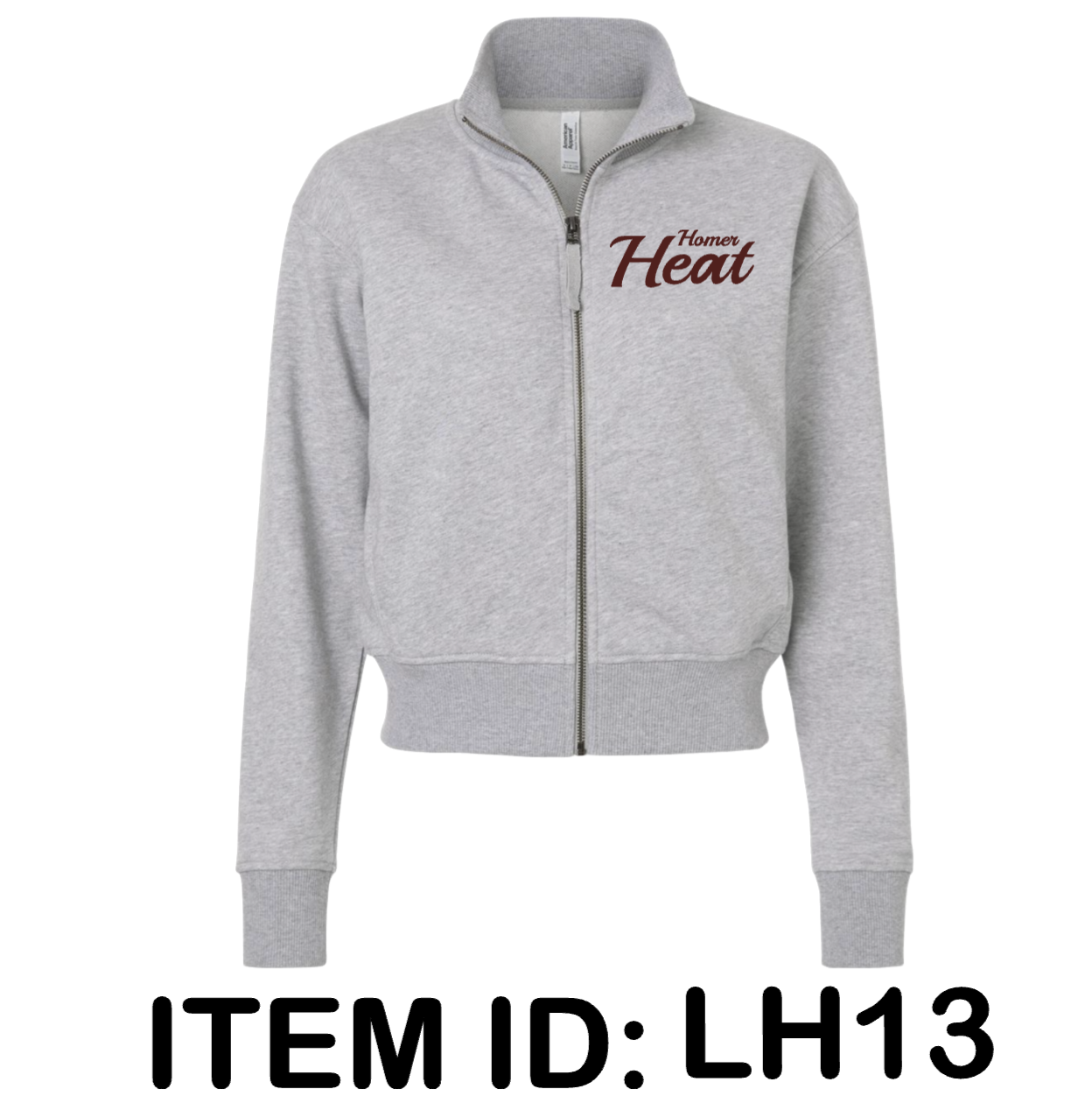 $48 American Apparel - Women's French Terry Full-Zip Jacket - FTJ00 Color Shown:  Heather Grey 
  Spec Sheet  📏
