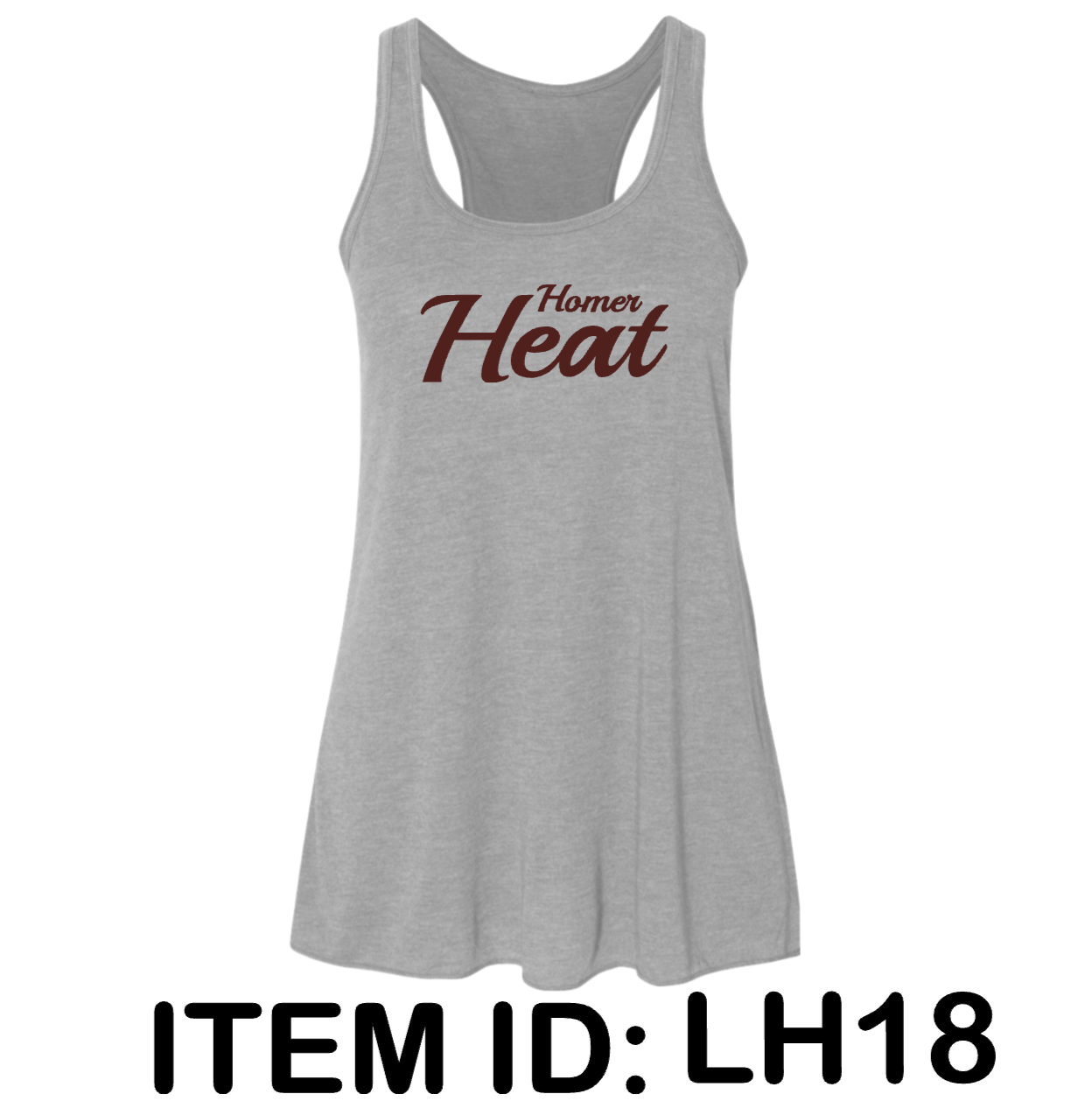 $23 Bella + Canvas - Women's Flowy Racerback Tank - 8800 Color Shown:  Athletic Heather 
  Spec Sheet  📏