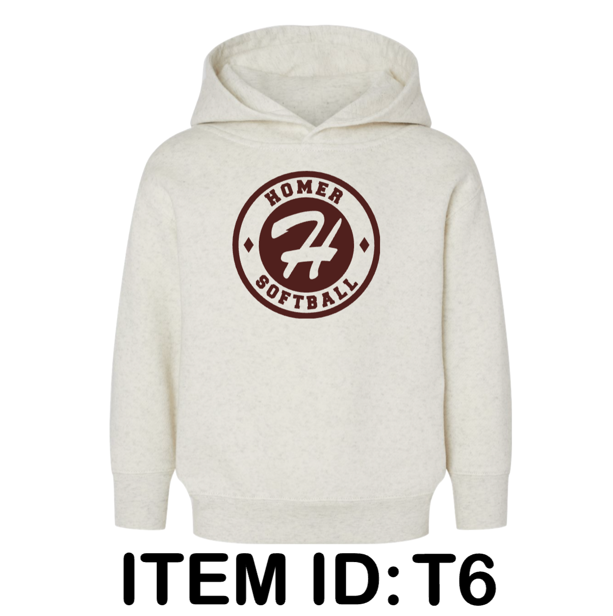 $22 Rabbit Skins - Toddler Pullover Fleece Hoodie - 3326 Color Shown:  Natural Heather 
  Spec Sheet  📏