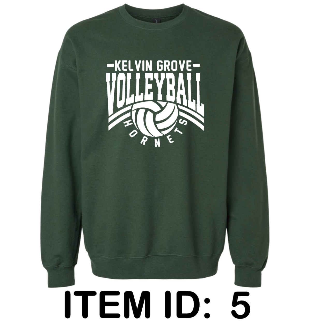 $40. Gildan - Softstyle Midweight Crewneck Sweatshirt - SF000. Adult, Unisex Fit, Forest Green.