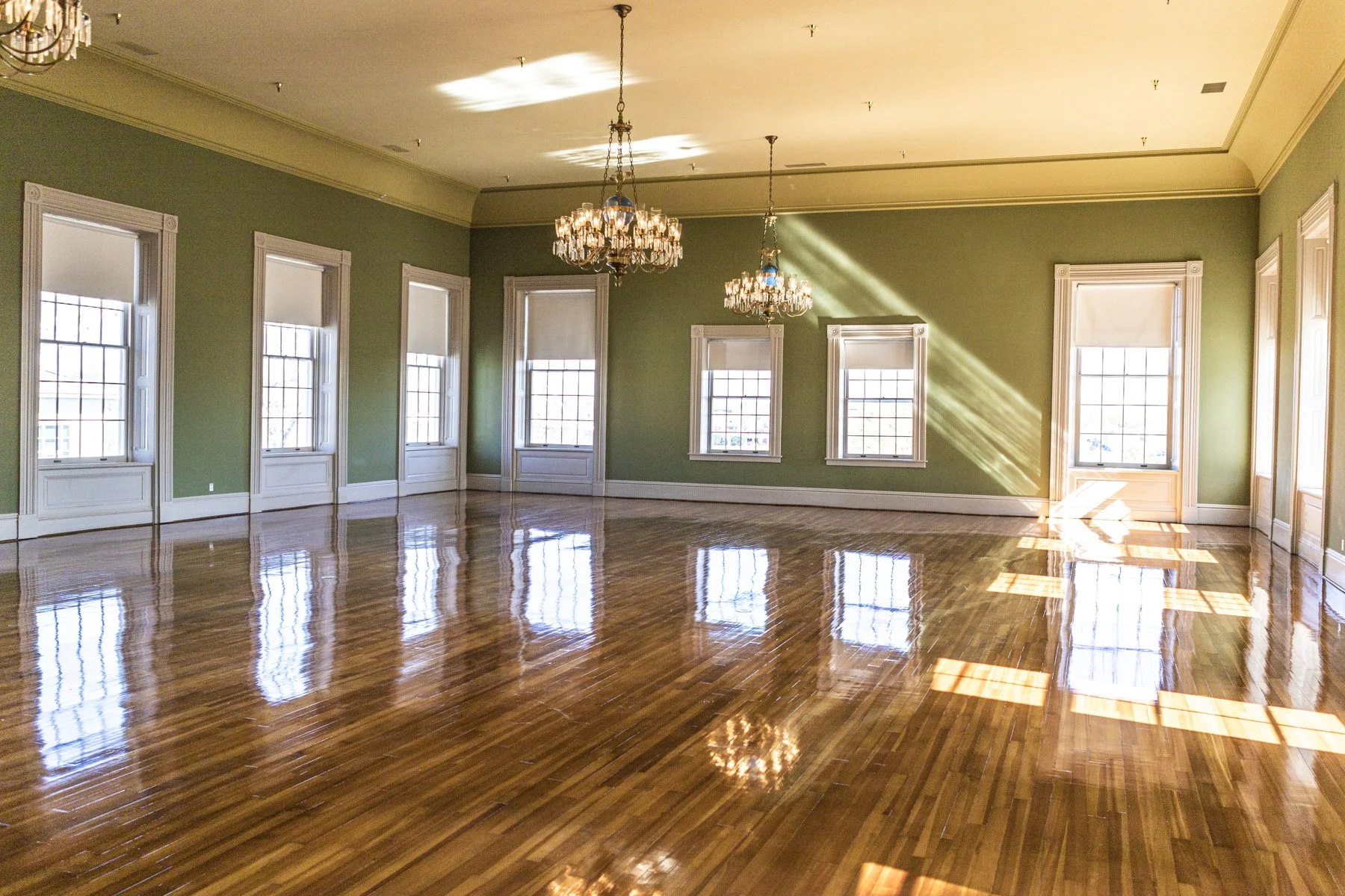 1885 House of Representatives Chamber.  The floors had just been refinished.