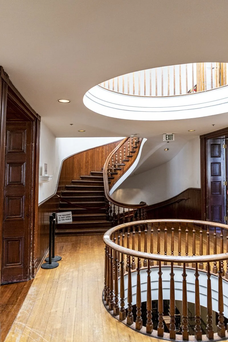 Stairway to the third floor.