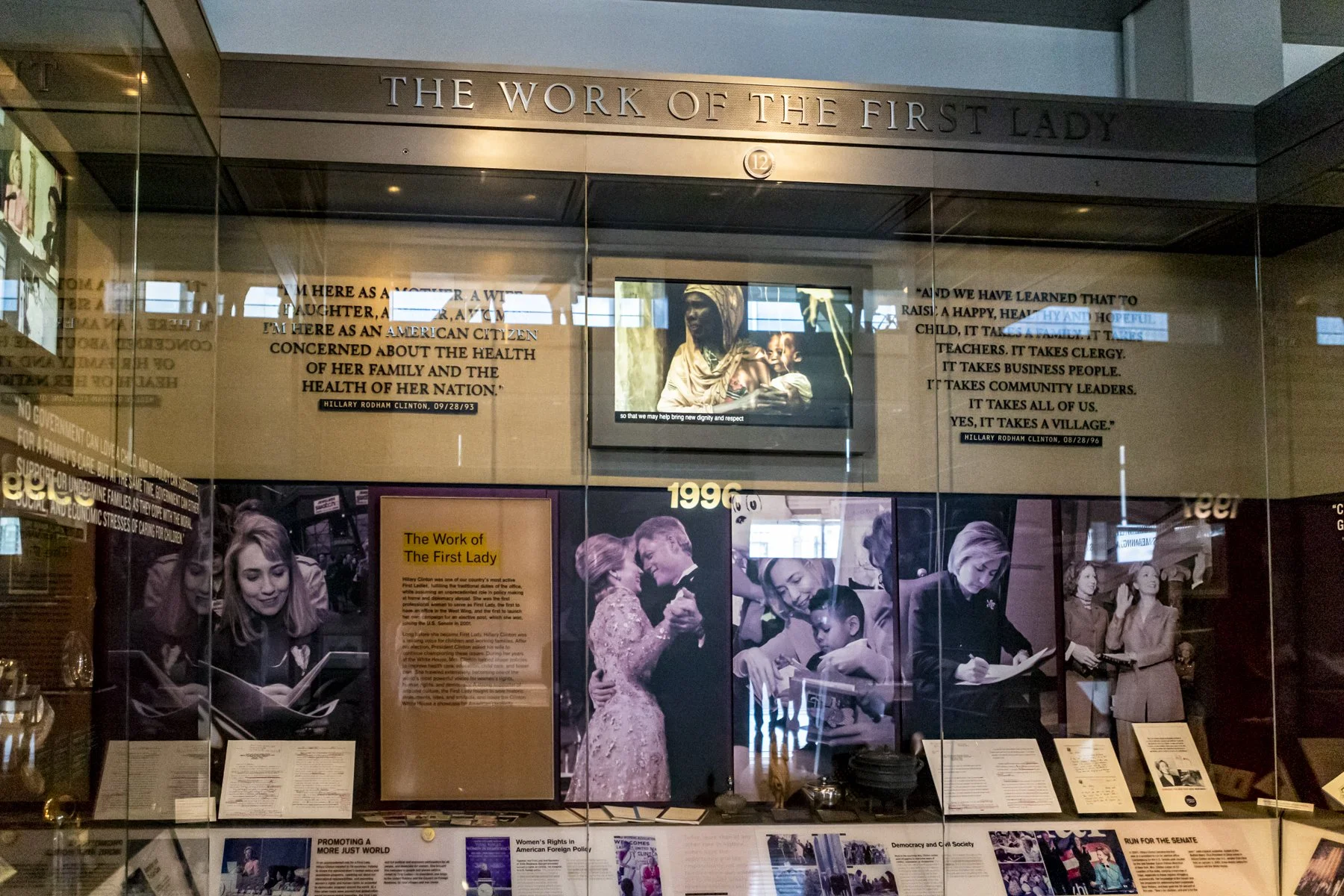 Cubicle on the First Lady.