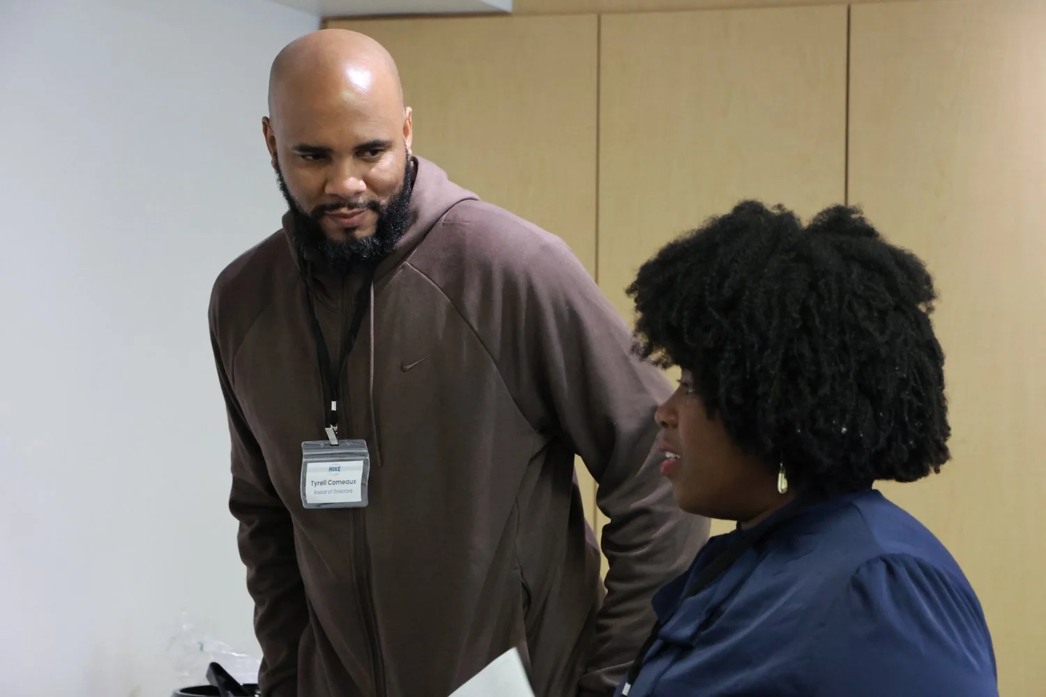 Tyrell Comeaux and Liz Brown