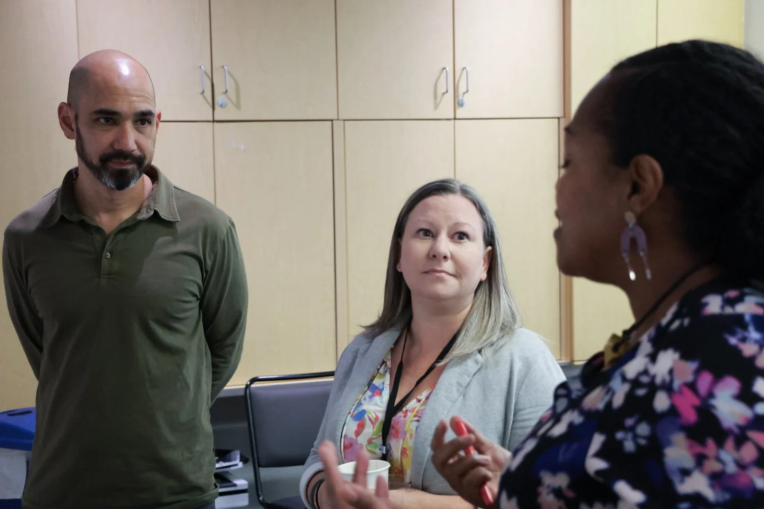 Jesse Yun and Kayleen Van Duzer with Bola Majekobaje