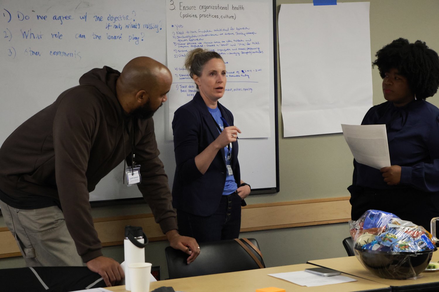 Tyrell Comeaux, Amy Engilis and Liz Brown