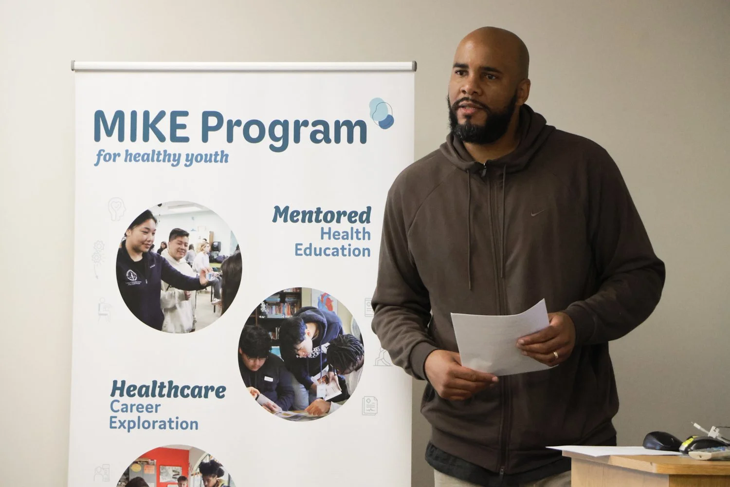 MIKE Board of Directors President Tyrell Comeaux