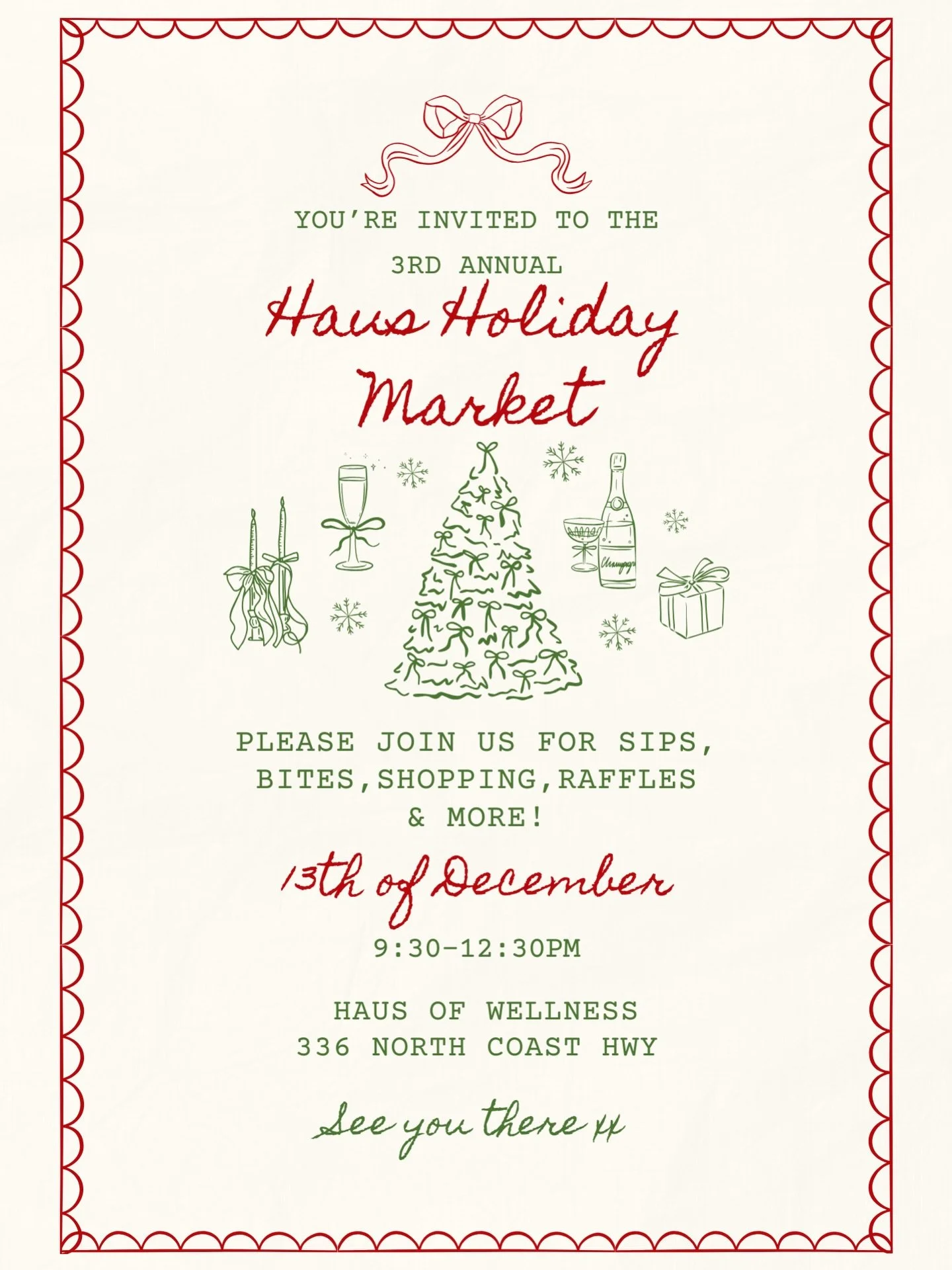 It&rsquo;s tiiiiiiiiiiime ! Join us for our 3rd annual holiday market Saturday December 13th 9:30-12:30pm. Shop small this holiday season ✨🎄
.

.

.
#lagree #lagreefitness #hausofwellness #lagunabeach #fitness #infraredsauna #coldplunge #wellness #o