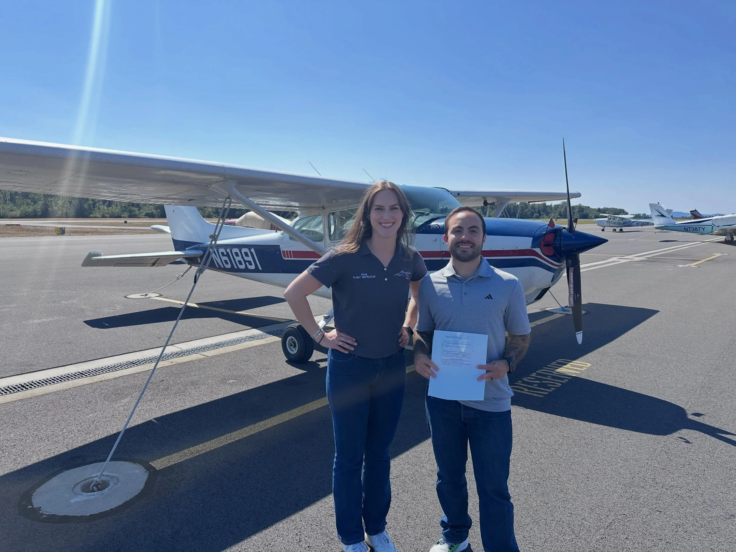 Devyn's Private Pilot checkride, 7/25/2026