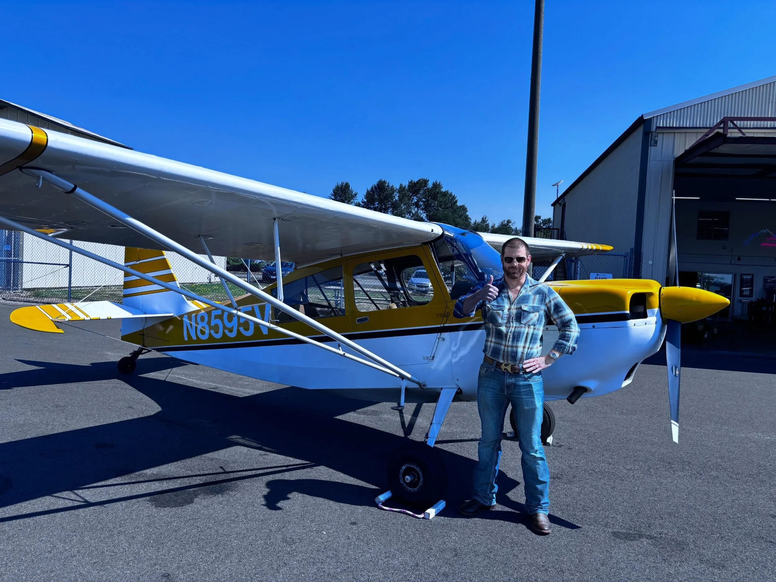 Ian's tailwheel endorsement, 8/3/2026