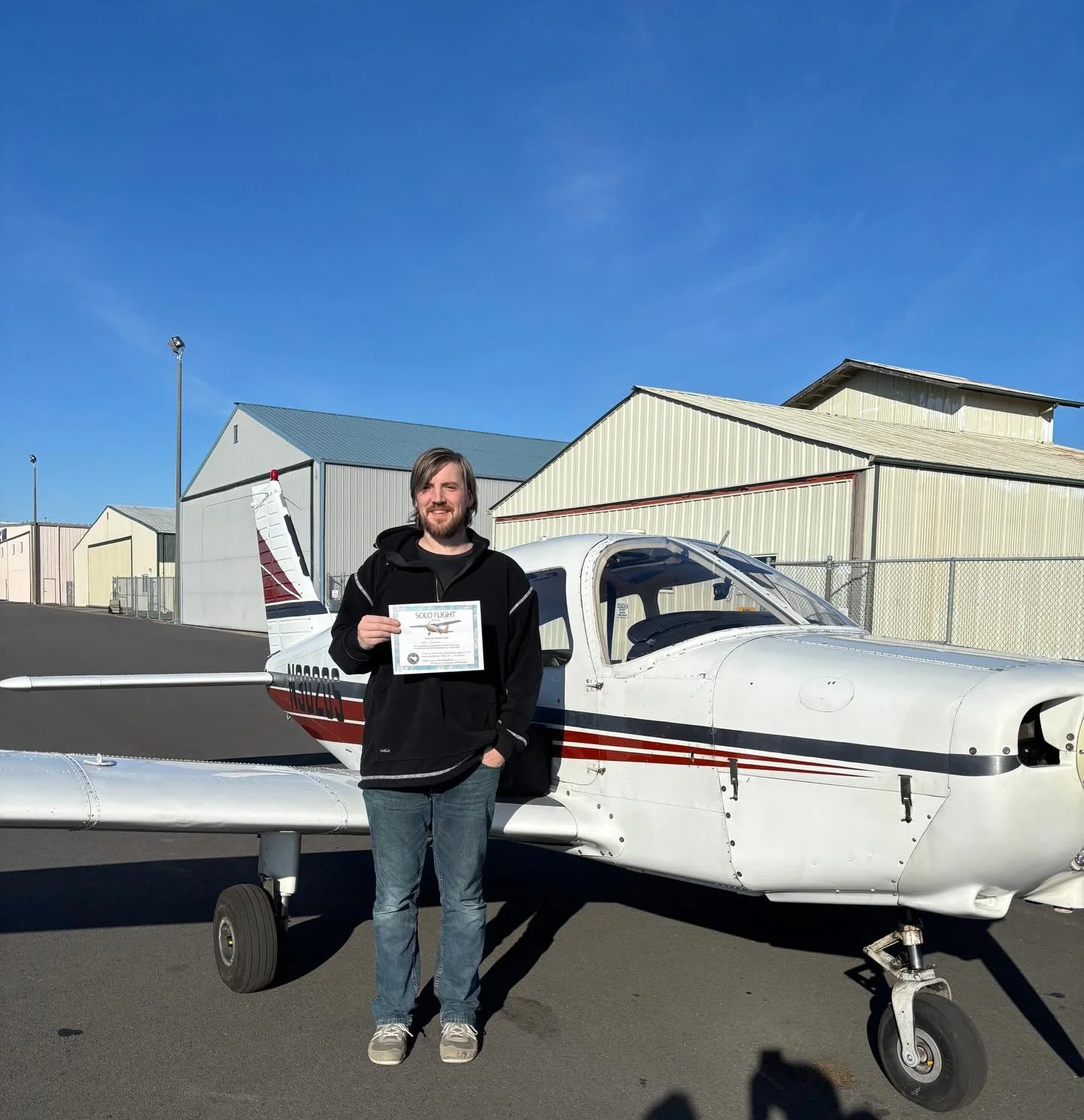 Erik's first solo, 1/25/26
