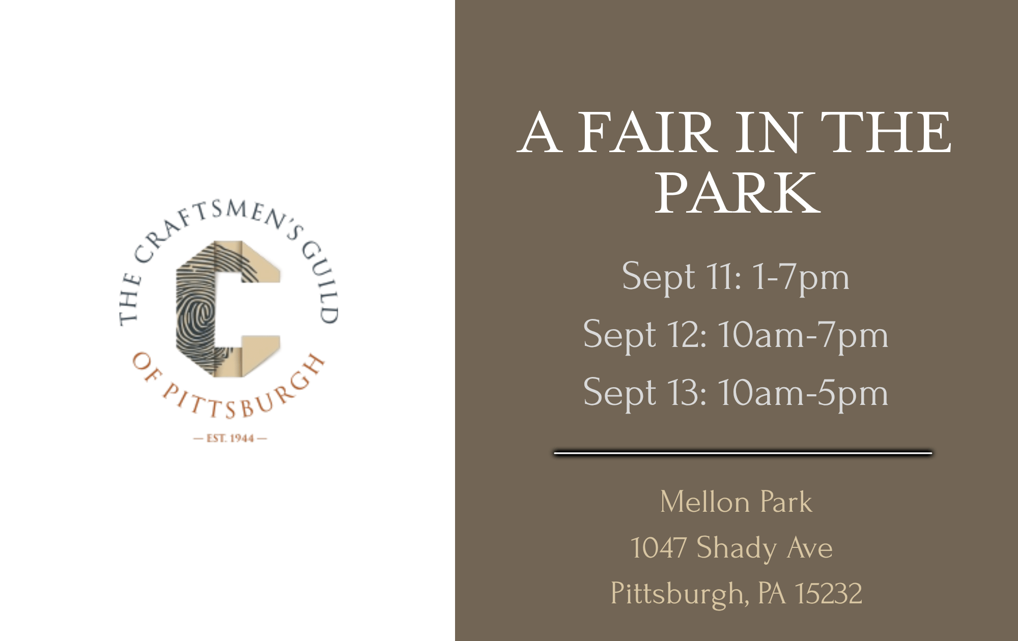 A Fair in the Park 2026 (WAITLIST)